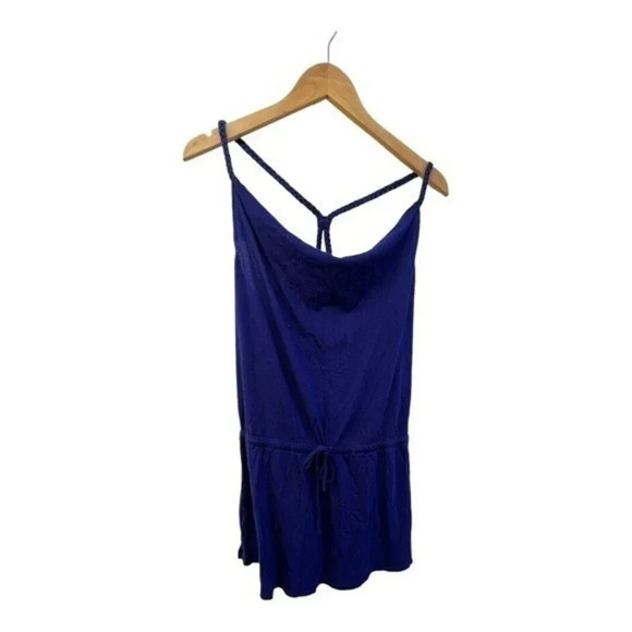 Converse Dresses & Skirts - Converse One Star Tank Dress Size Medium Braid Strap Drawstring Waist Purple​​​‎